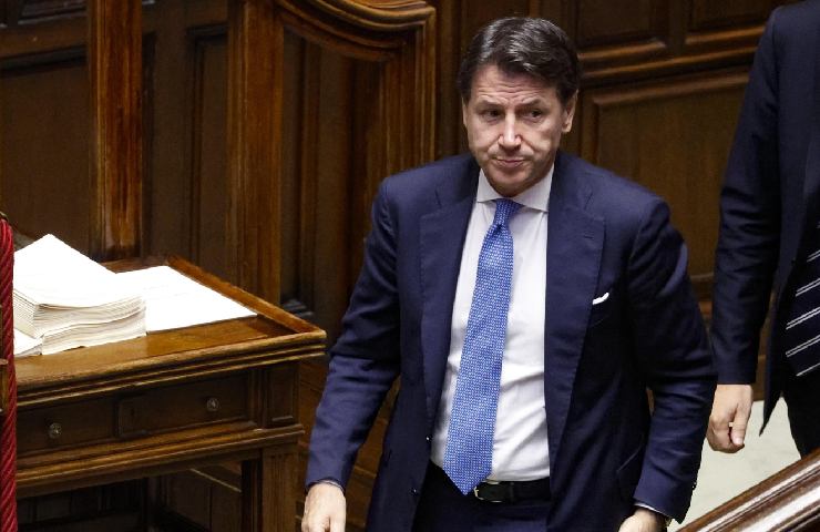 Il leader del M5s Giuseppe Conte, vittima di un presunto dossieraggio