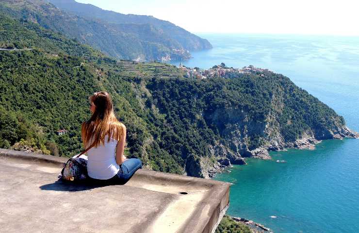 Turista al mare