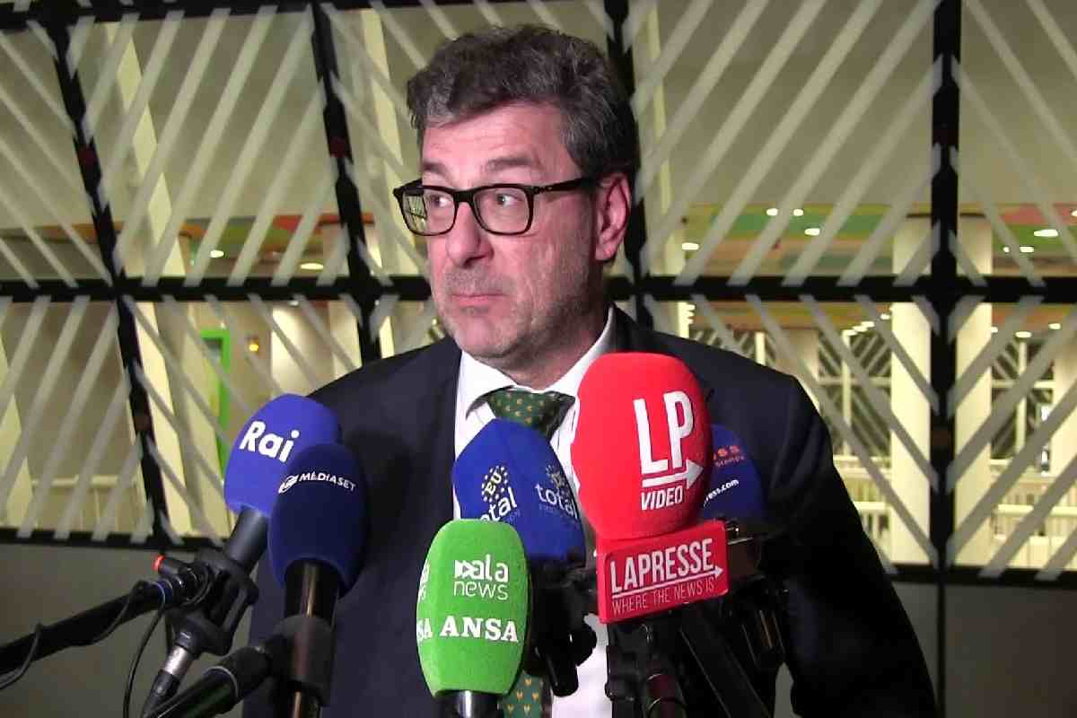 Il ministro dell'Economia Giancarlo Giorgetti