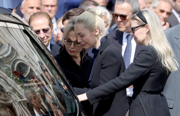 Marta Fascina al funerale di Silvio Berlusconi