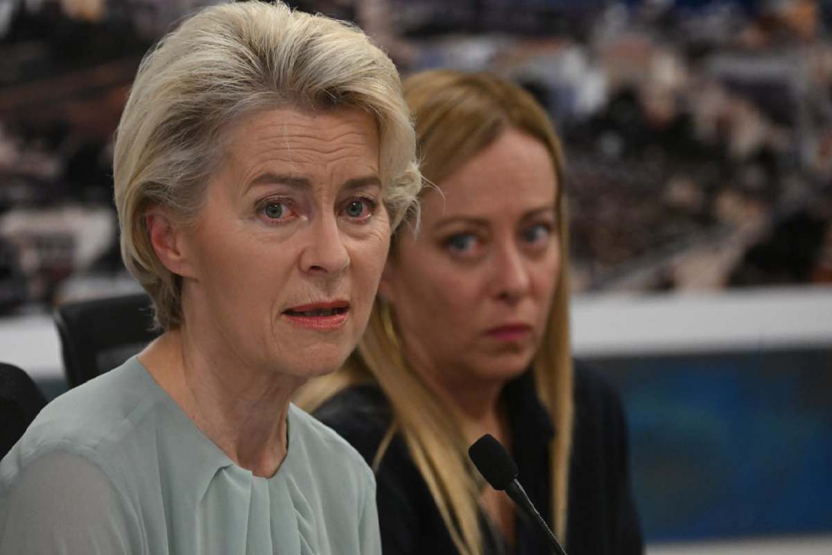 Ursula von der Leyen e Giorgia Meloni a Lampedusa