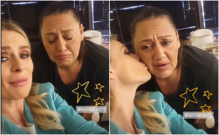 serena autieri piange unomattina