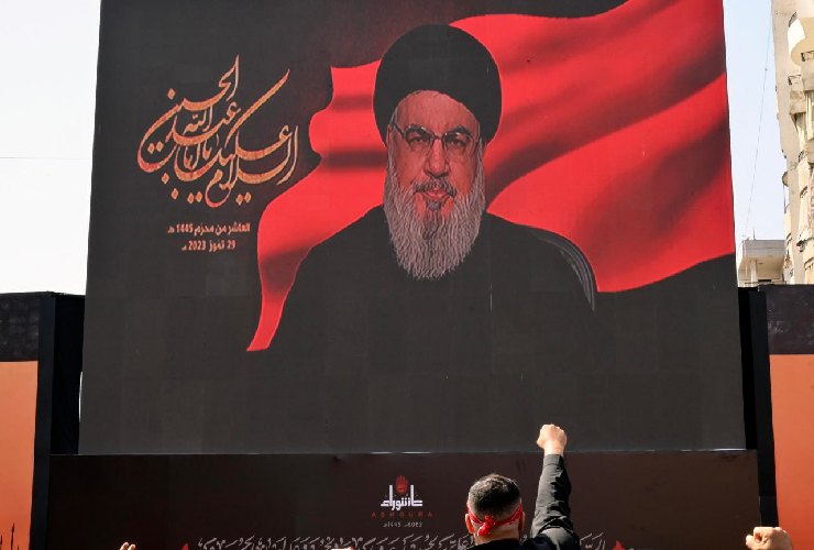 Hassan Nasrallah, leader Hezbollah in Libano