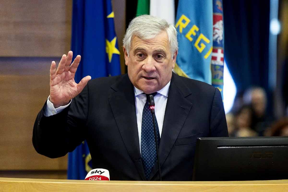 Il ministro Antonio Tajani