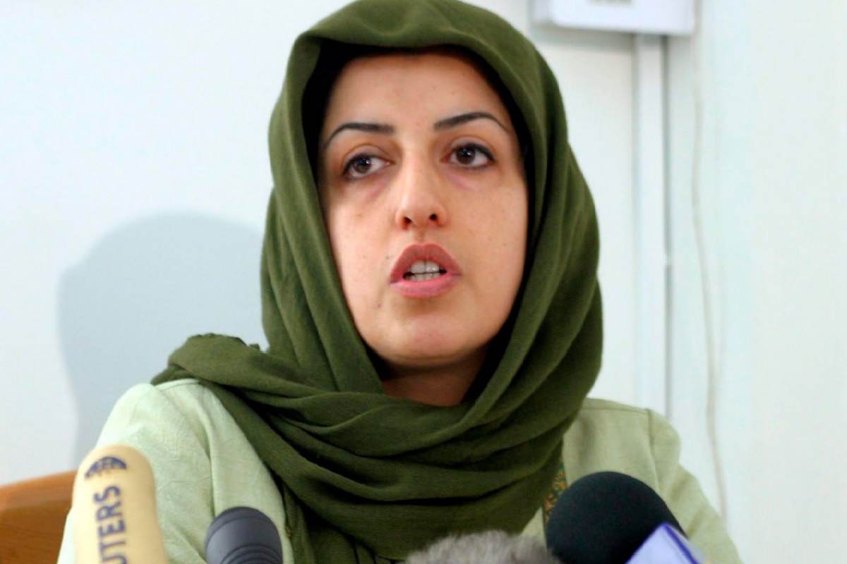 L'attivista iraniana Narges Mohammadi, premio Nobel per la pace 2023