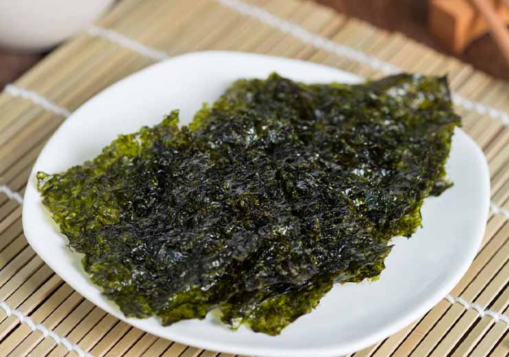L'alga nori è molto ricca di ferro