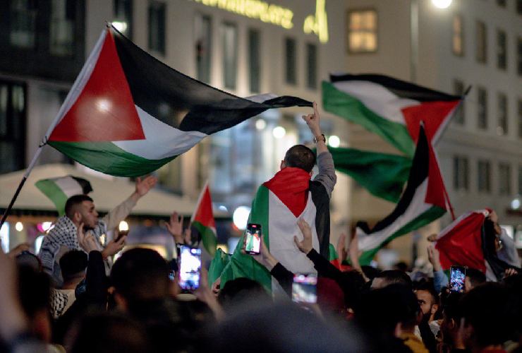 Manifestazione pro Palestina a Vienna