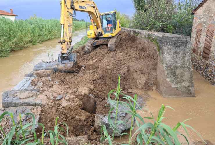 Alluvione in Toscana a causa della tempesta Ciaran