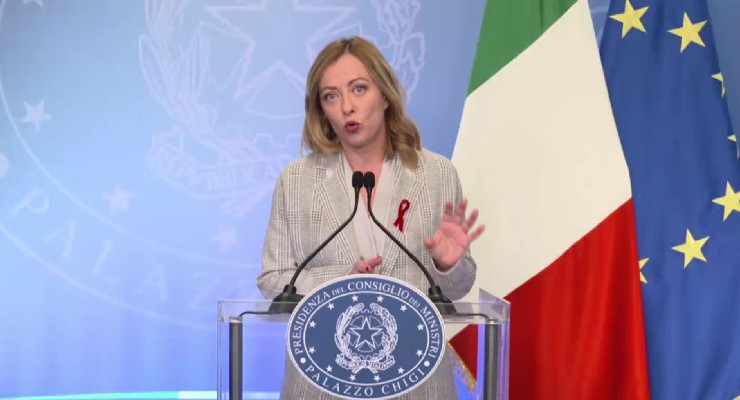 La presidente del Consiglio Giorgia Meloni