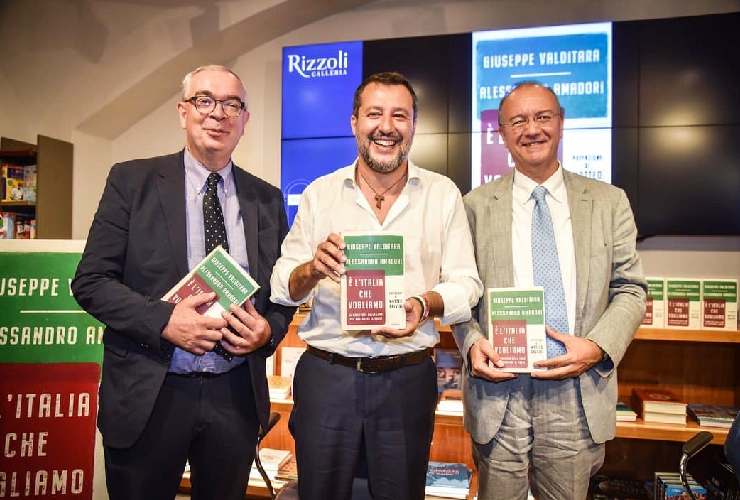 Alessandro Amadori, Matteo Salvini e Giuseppe Valditara
