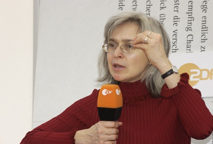 La giornalista di Novaya Gazeta Anna Politkovskaya