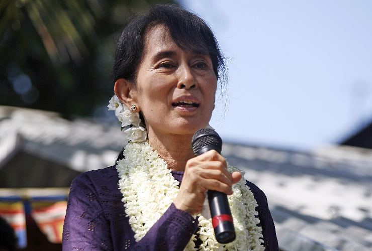  La leader birmana e premio Nobel Aung San Suu Kyi