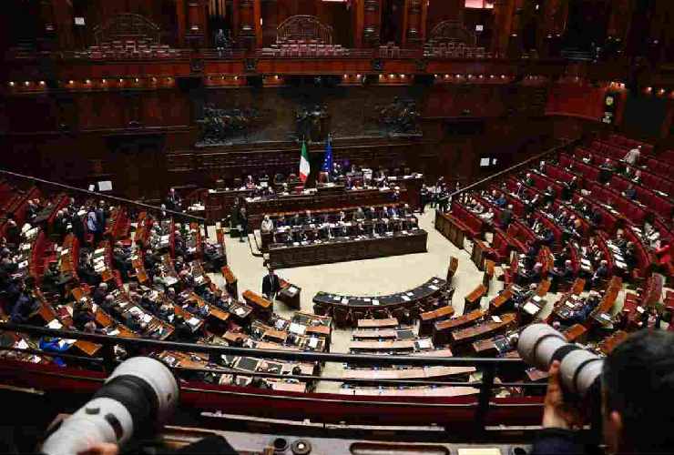 L'aula della Camera a Montecitorio