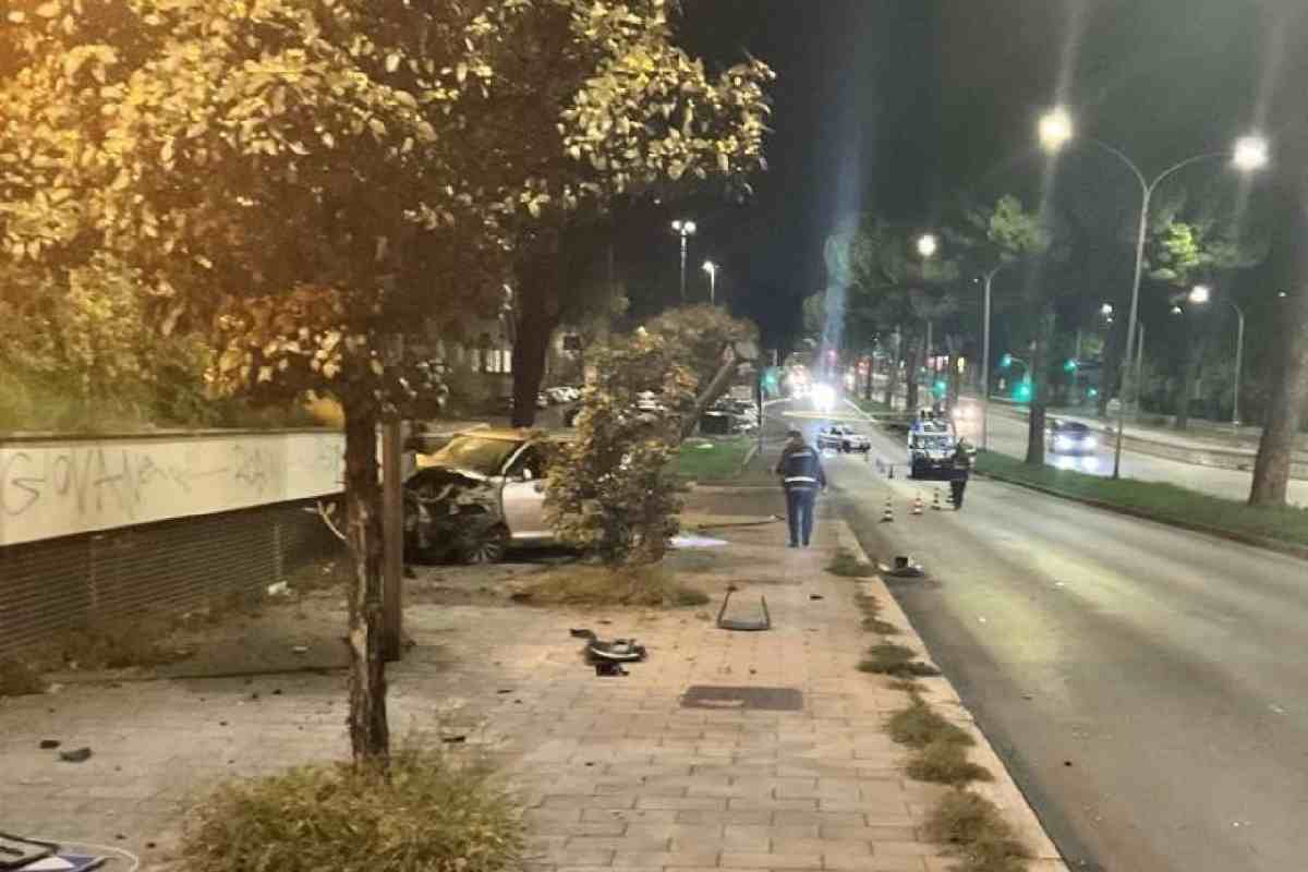 Incidente in via Colombo, a Roma, in cui ha perso la vita Francesco Valdiserri