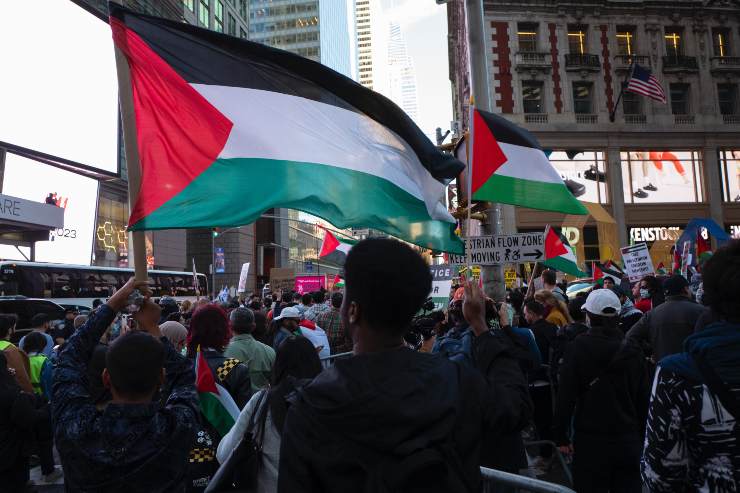Manifestazione a favore della palestina