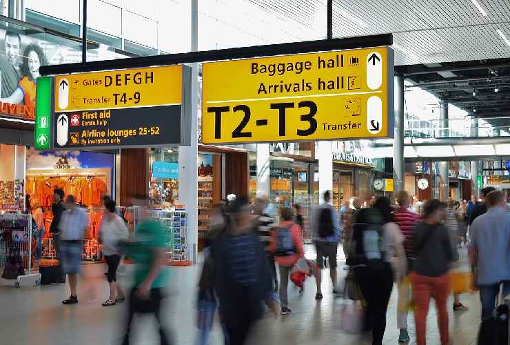 Partenze in aeroporto