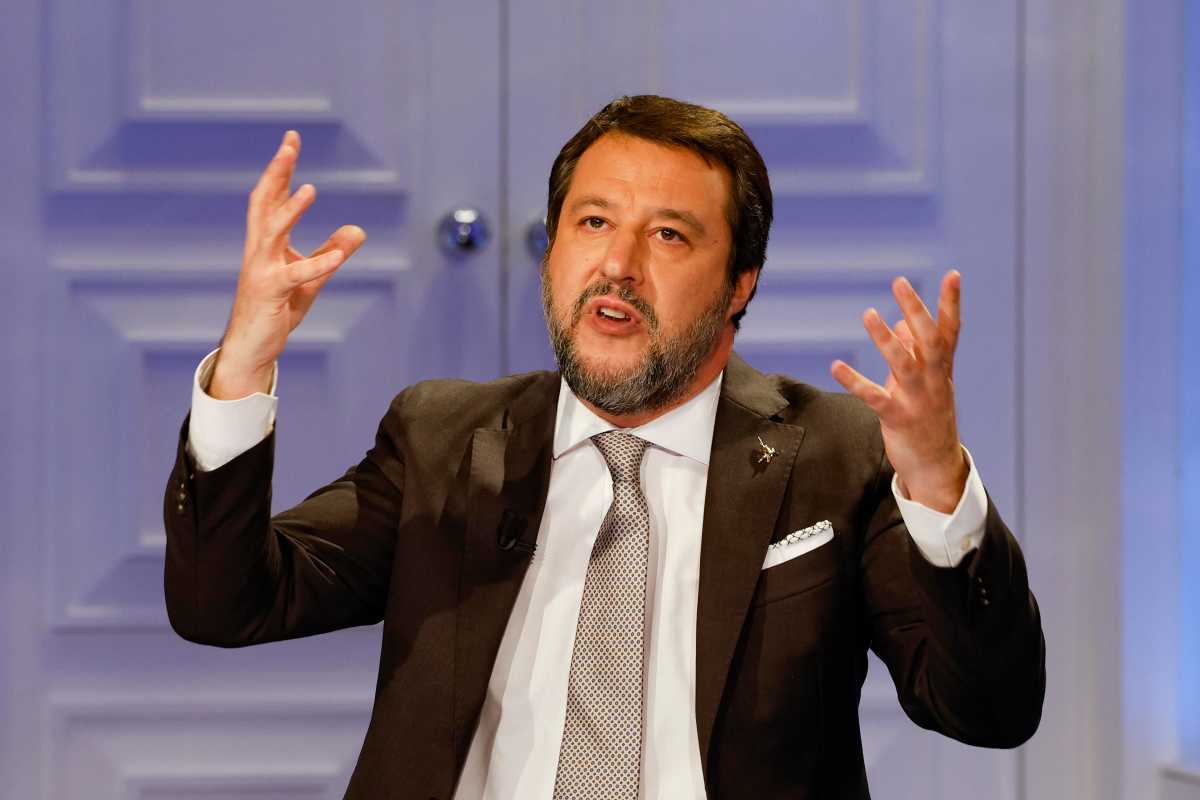 Il segretario della Lega Matteo Salvini