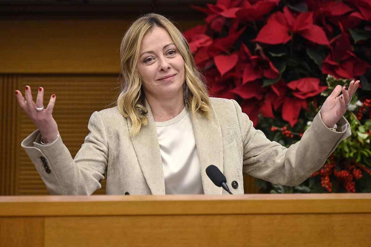 Meloni in conferenza stampa