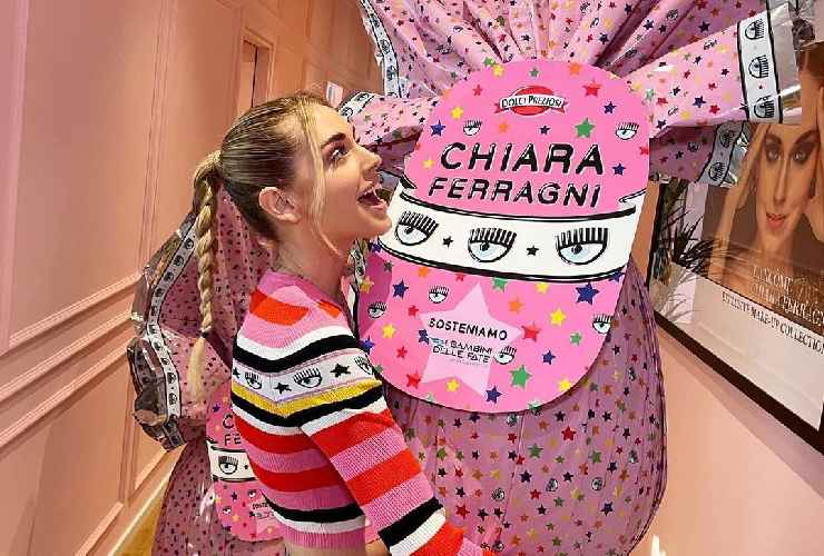 Chiara Ferragni e le uova di Pasqua Dolci Preziosi