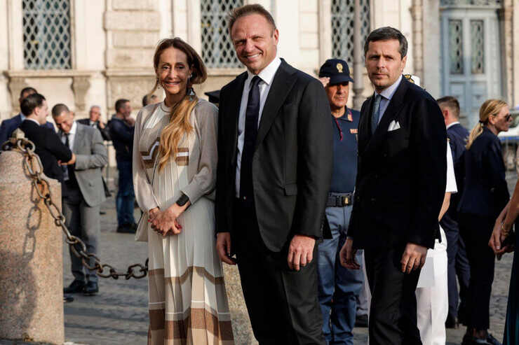 Arianna Meloni e Francesco Lollobrigida