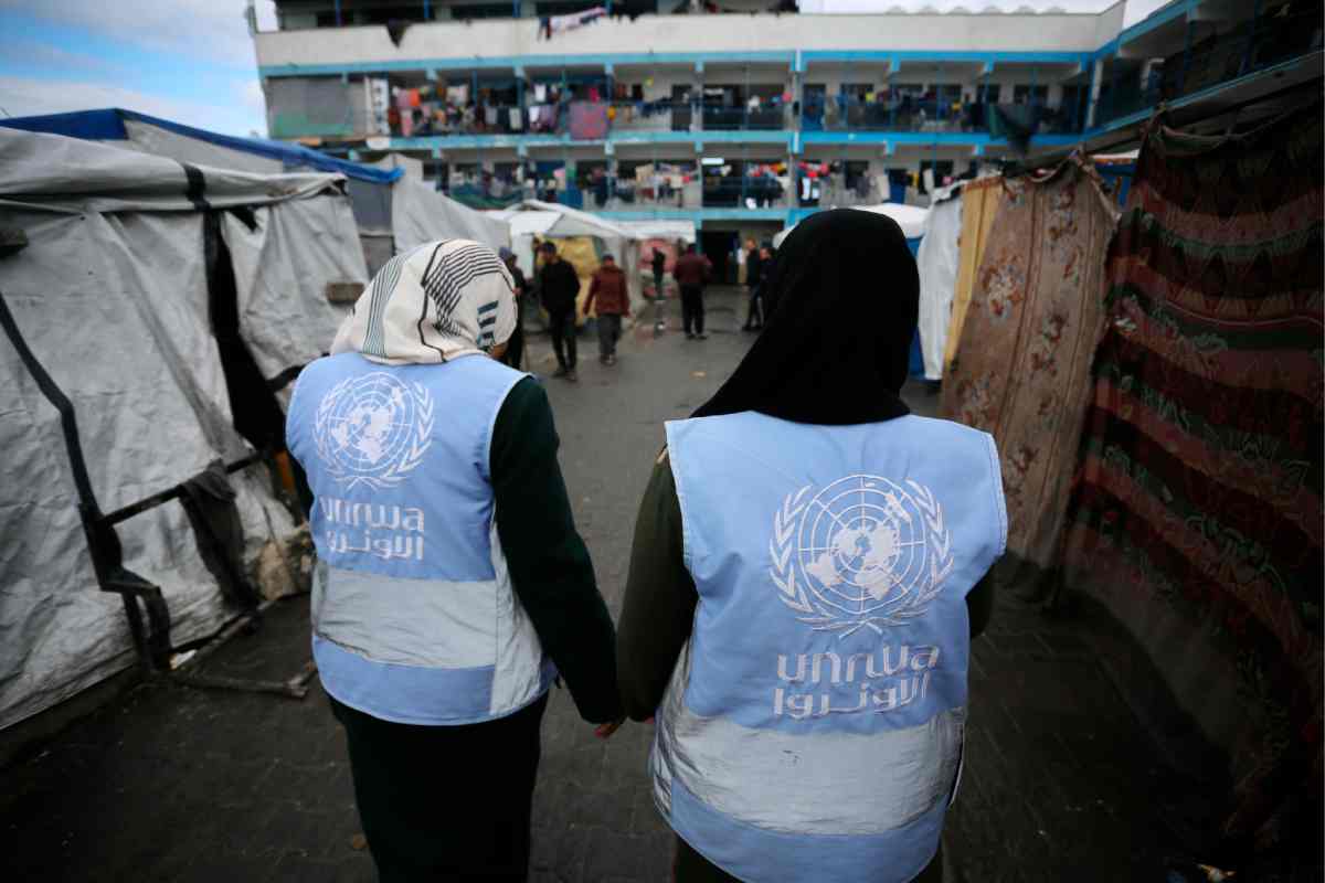 Operatrici umanitarie dell'Unrwa a Gaza