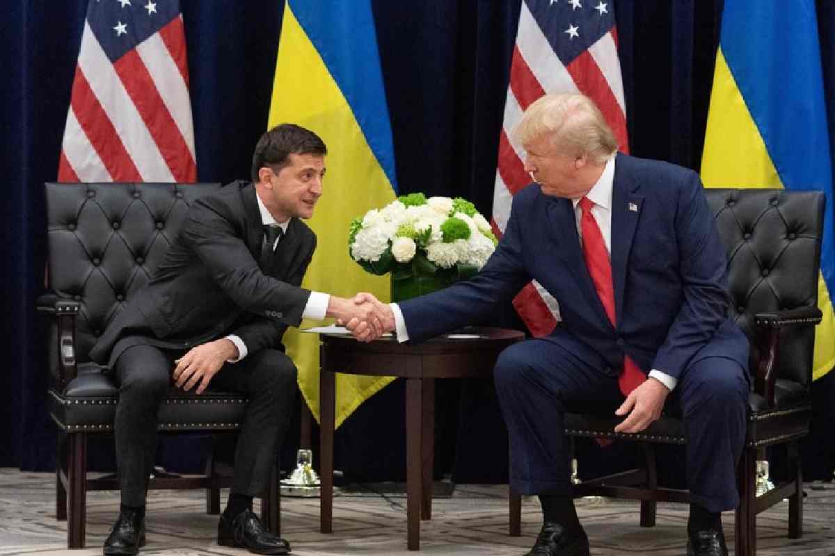 Zelensky e Trump nel 2019