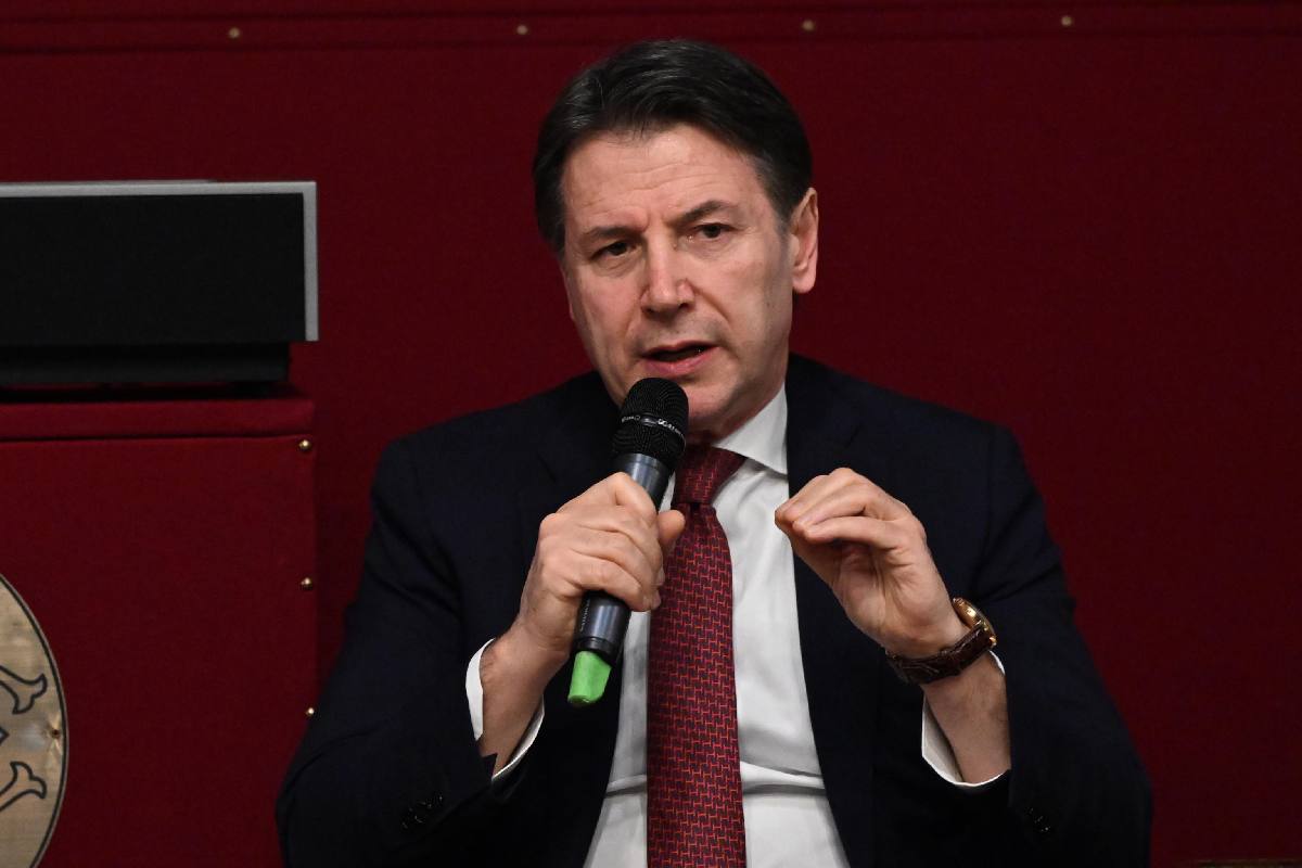 Il leader del Movimento 5 Stelle Giuseppe Conte