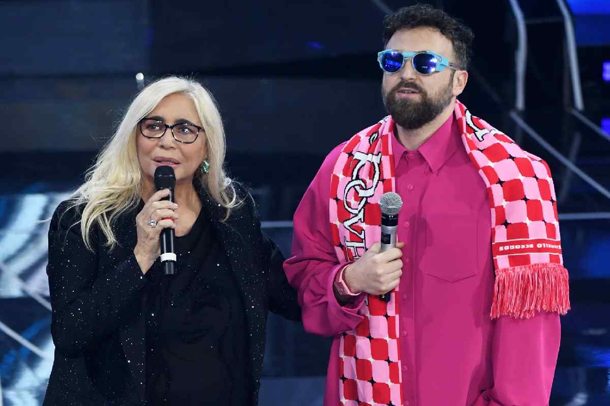 Mara Venier e Dargen d'Amico da Domenica In sulla Rai