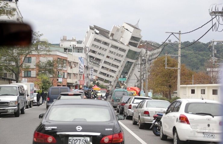 Terremoto a Taiwan nel 2018