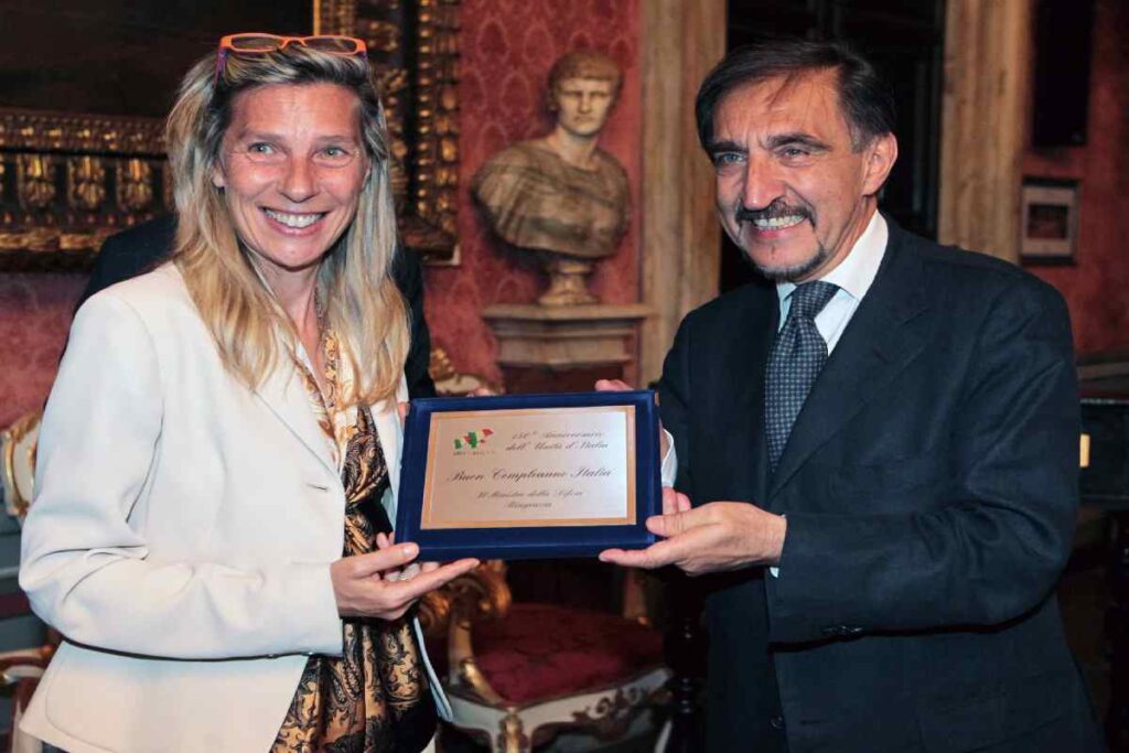 Maria Emanuela Bruni assieme a Ignazio La Russa nel 2011