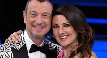 Giovanna Civitillo, incidente per la moglie di Amadeus. Il messaggio dall’ospedale
