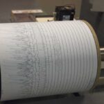 Un sismografo - Terremoto in Birmania