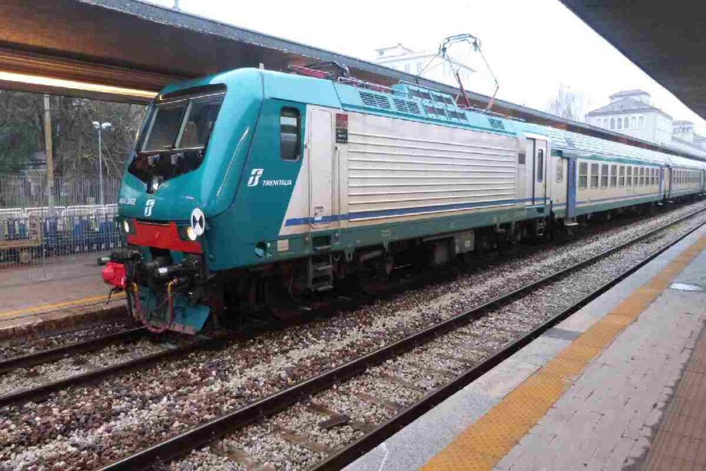Uno dei treni di Trenitalia