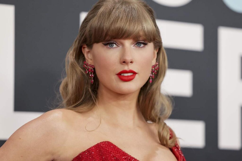 Un primo piano di Taylor Swift