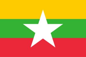 La bandiera del Myanmar
