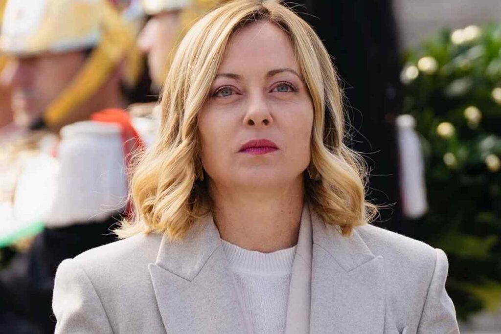 La premier Giorgia Meloni - Primo maggio