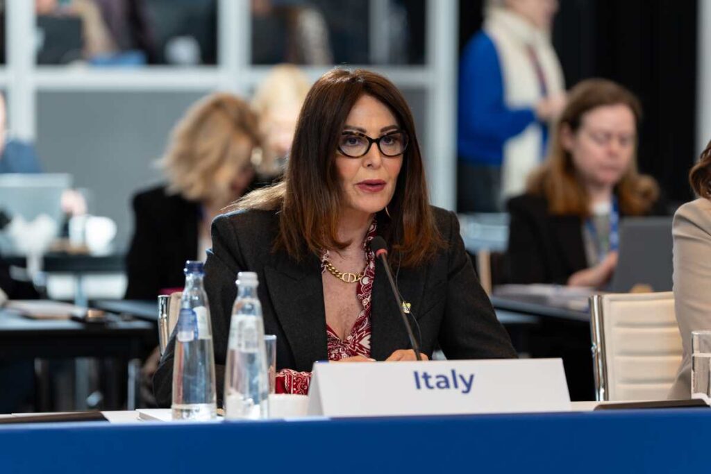 La ministra Daniela Santanché