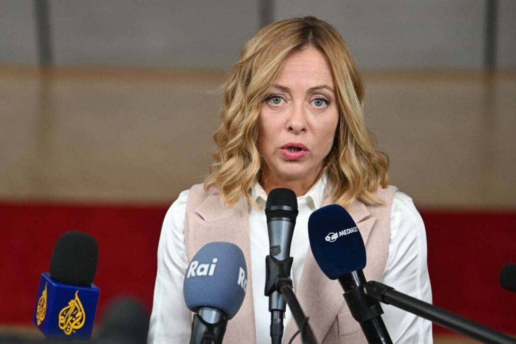 La premier Giorgia Meloni