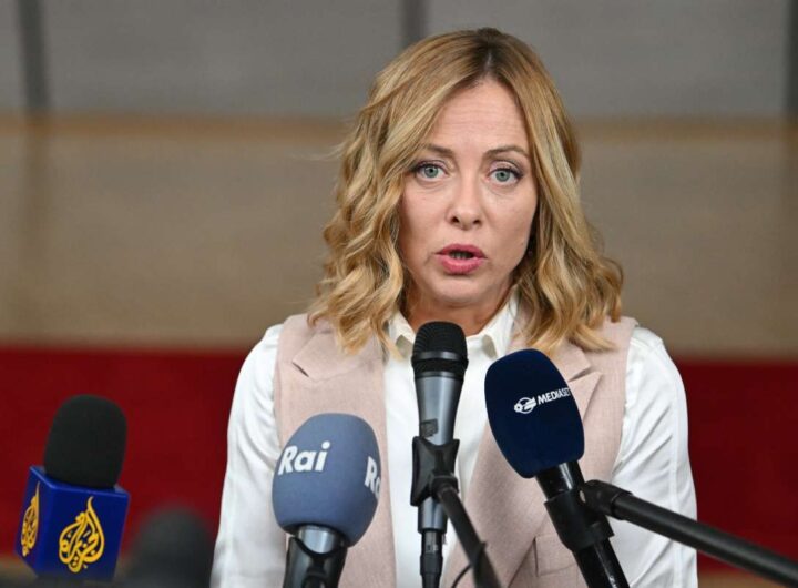 La premier Giorgia Meloni